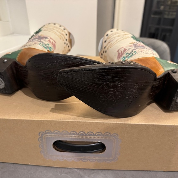 ULTRA RARE Double D Ranch El Paso Boots Honey Cowboy Boots Size 7.5 MSRP $1,250 - Picture 5 of 7